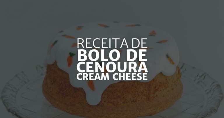 Bolo de Cenoura com Cobertura de Cream Cheese
