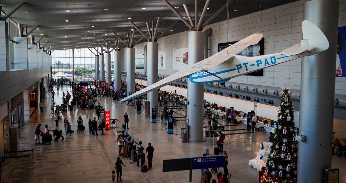 Aeroporto Salgado Filho, em Porto Alegre (Foto: Joel Vargas/PMPA)