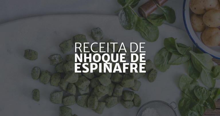 Receita de Nhoque de Espinafre