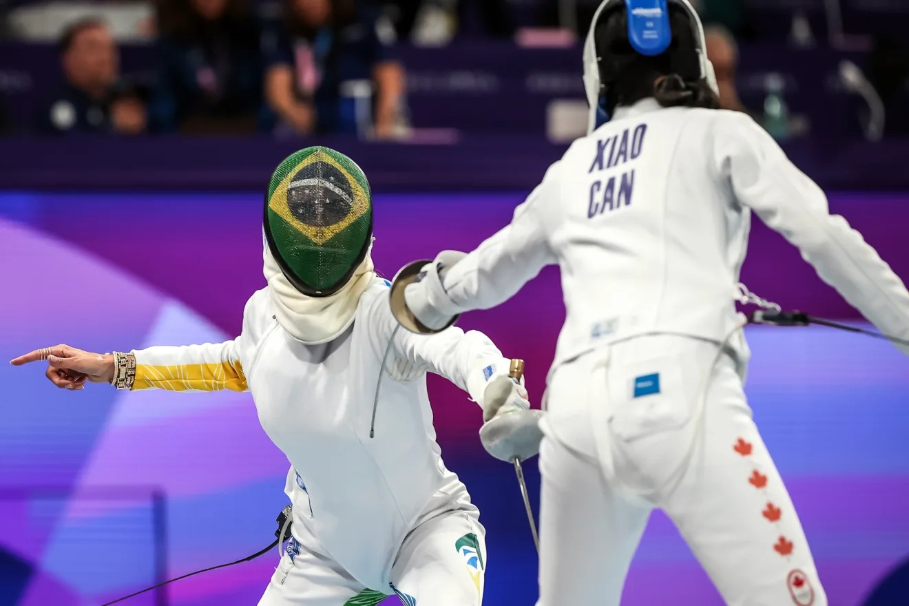 2024.07.27 - Jogos Olímpicos Paris 2024 - Atleta Nathalie Moellhausen em ação nos Jogos Olímpicos Paris 2024. Foto: Gaspar Nóbrega/COB