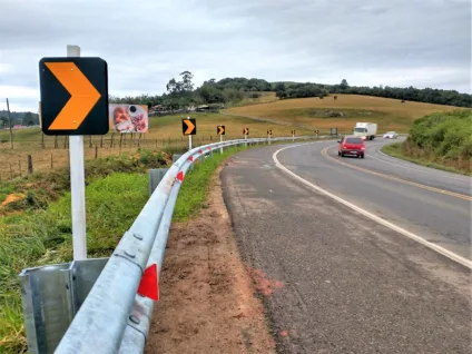 Objetivo é oferecer uma melhor percepção deste trecho com curva acentuada - Foto: EGR/Divulgação