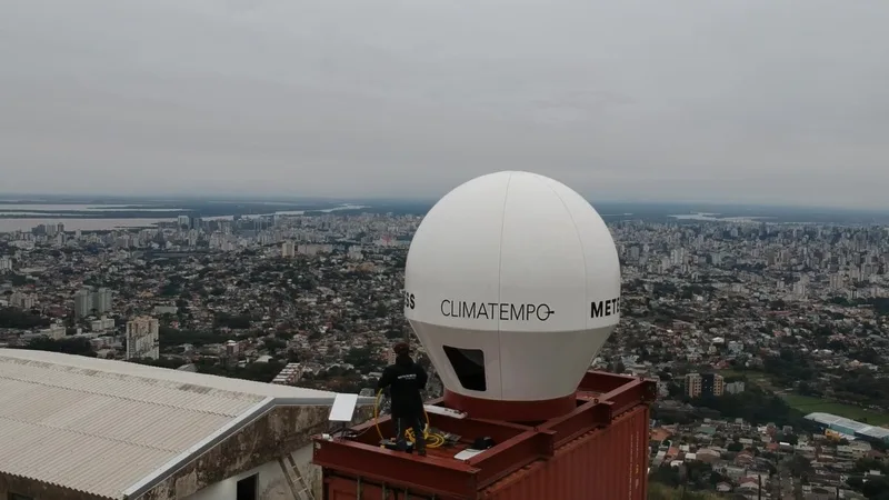 Novo Radar Meteorológico do Rio Grande do Sul faz parte de uma estratégia para aprimorar a previsão e a análise das condições meteorológicas na região - Foto: Divulgação