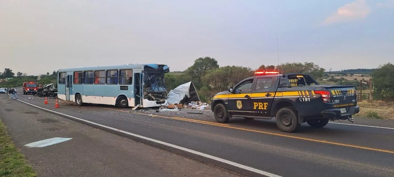 Acidente ocorreu por das 6h20 - Foto: PRF/Divulgação