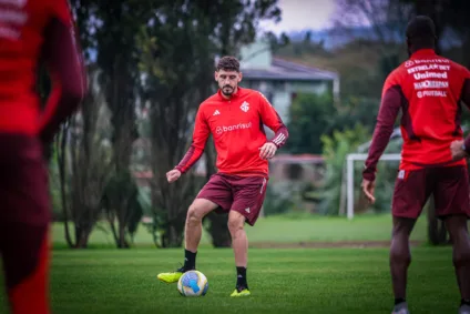 Inter contratou zagueiro Agustín Rogel. Foto: Ricardo Duarte/Internacional 