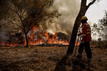 Incêndio em Brasília (DF). Crédito: Marcelo Camargo/Agência Brasil