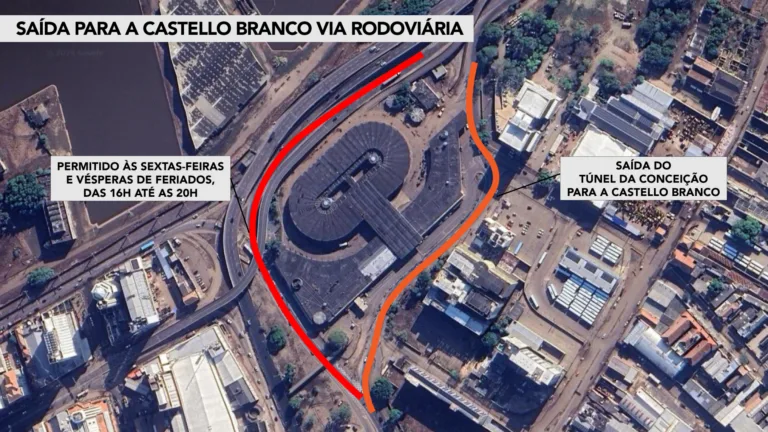 Mapa do entorno da Rodovi&aacute;ria de Porto Alegre