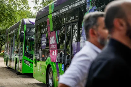 Ônibus elétricos em Porto Alegre.