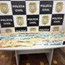 Apreensão de R$25.000,00, celulares e maconha pela Polícia Civil.