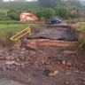 Estragos causados por uma chuva no município de Maratá