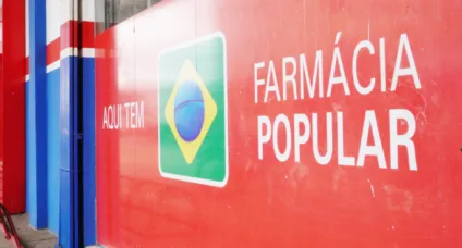 Banner de identificação do Farmácia Popular