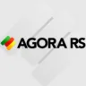Logo da AGORA RS, conhecido por sua identidade visual moderna e marcante. A imagem apresenta um design clean com cores vibrantes.