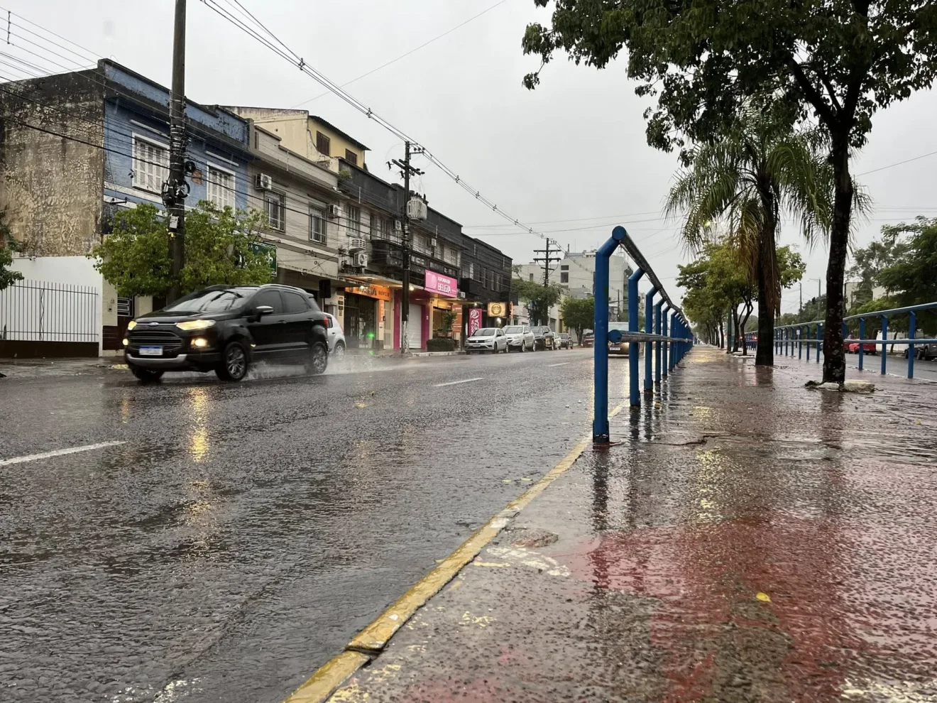 Chuva em Uruguaiana. Crédito: Prefeitura de Uruguaiana
