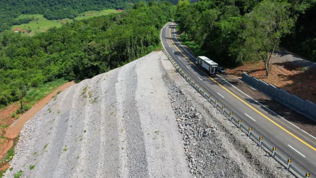 Estrutura será implantada no km 88 da ERS-129. Crédito: Wesley Santos / EGR