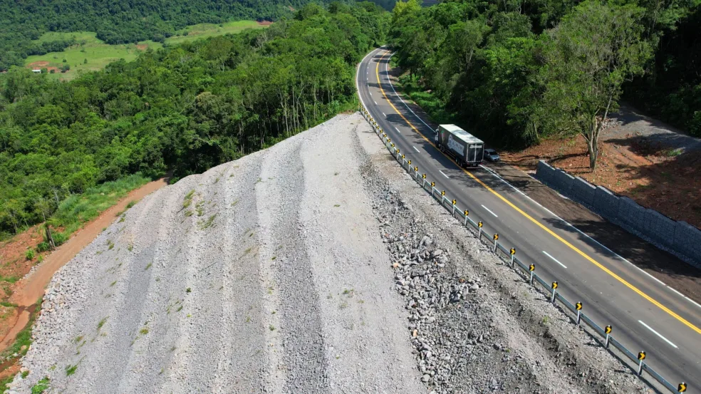 Estrutura será implantada no km 88 da ERS-129. Crédito: Wesley Santos / EGR