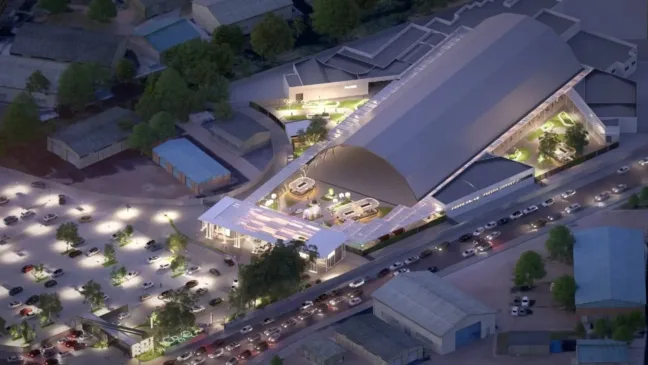 Nova arena multiuso com capacidade para até 20 mil pessoas. Crédito: Fly51/Divulgação