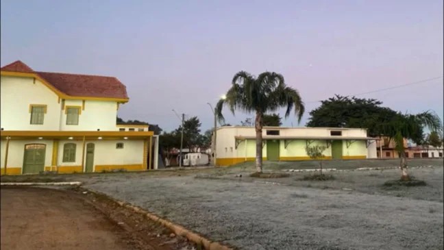 Geada em Dom Pedrito. Crédito: Prefeitura de Dom Pedrito / Divulgação