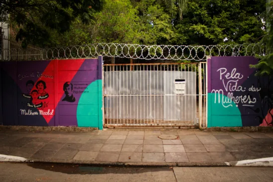 Fachada da Casa de Referência Mulheres Mirabal. Crédito: Mariana Alves
