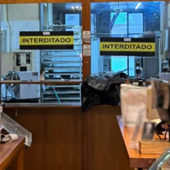 Fezes de roedores e outras irregularidades higiênico-sanitárias foram constatadas em vistoria. Crédito: DVS / SMS / PMPA