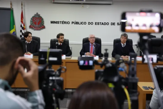 Coletiva de imprensa detalhou Operação Ícaro. Crédito: MP-SP
