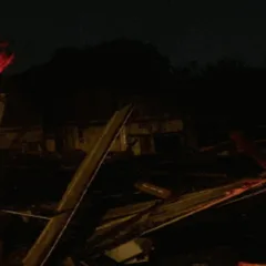 Dano em residência em Santa Maria - Foto: Defesa Civil / Divulgação