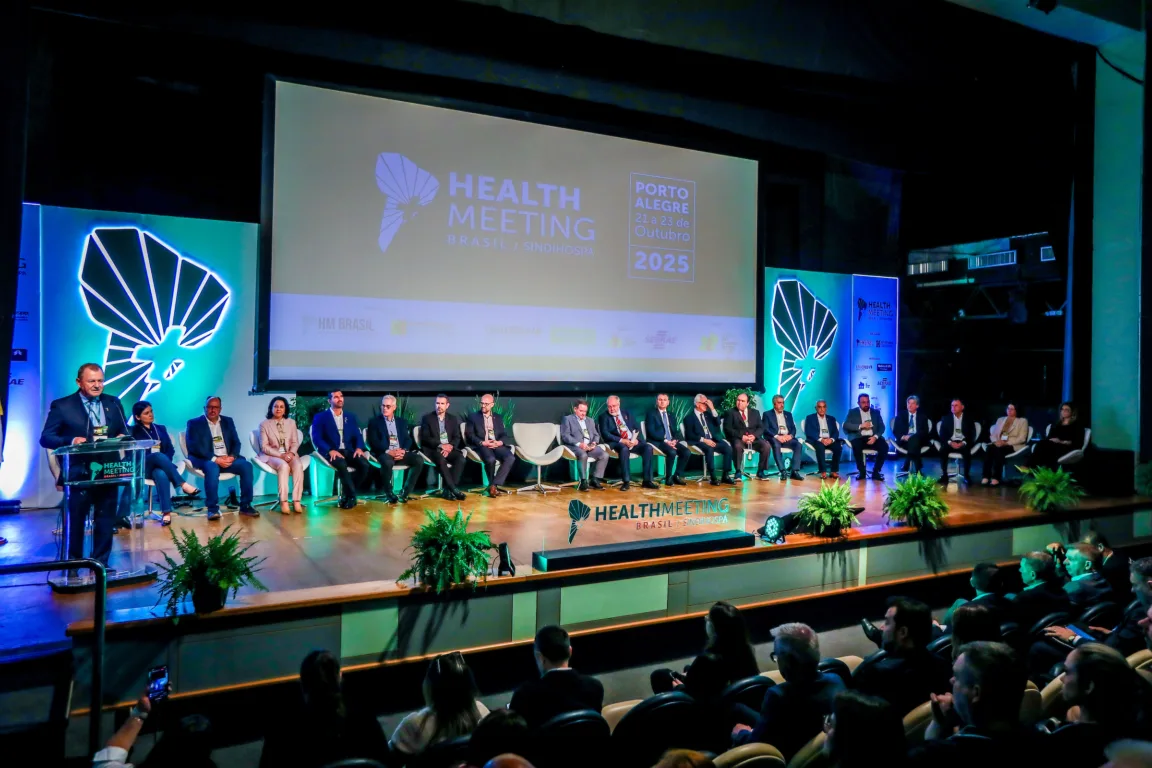 Abertura Oficial do Health Meeting 2025 – que ocorre de 21 a 23 de Outubro no Centro de Eventos da PUC RS. FOTO: Marcos Nagelstein/Agência Preview.