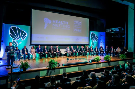 Abertura Oficial do Health Meeting 2025 – que ocorre de 21 a 23 de Outubro no Centro de Eventos da PUC RS. FOTO: Marcos Nagelstein/Agência Preview.