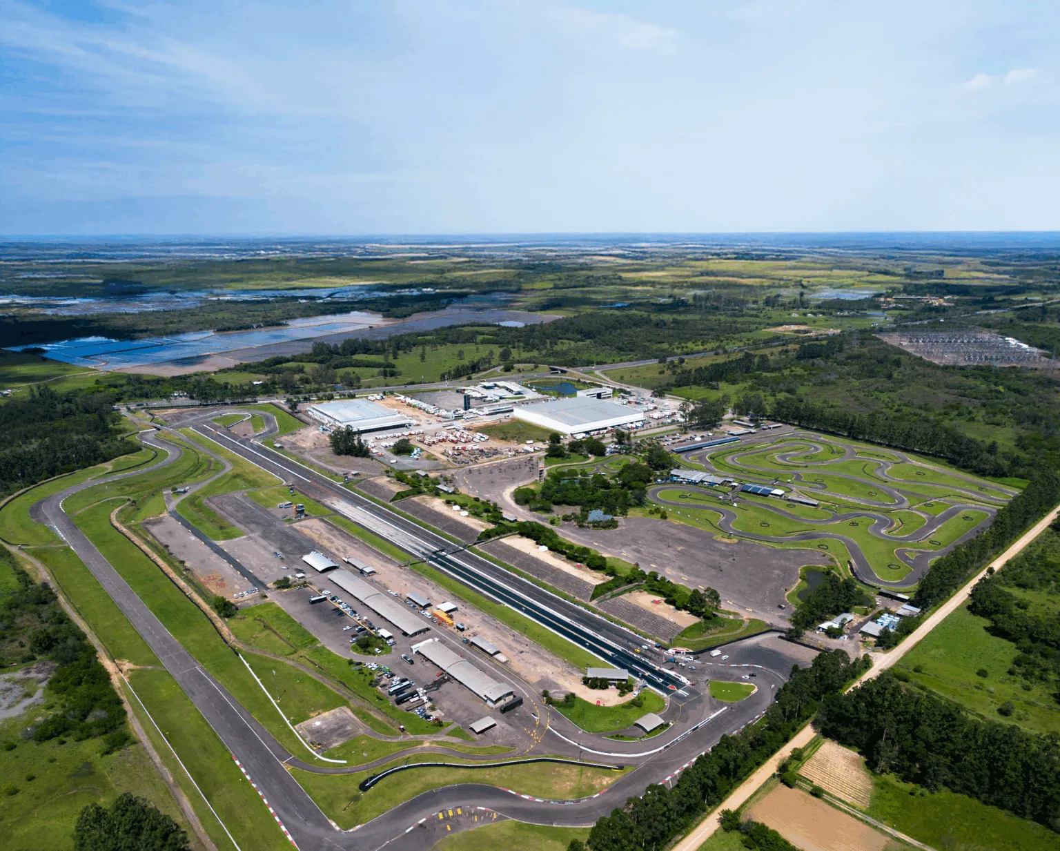 Imagem aérea do Velopark. Crédito: (autor não creditado) / Velopark