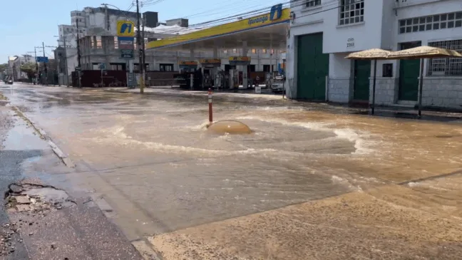 Alagamento na avenida Voluntários da Pátria, na enchente de novembro de 2023. Crédito: Leonardo Severo / Agora RS