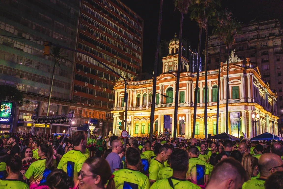 Night Run na Praça Montevidéu. Crédito: Noite dos Museus