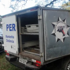 Viatura de remoção do DML/IGP. Crédito: IGP / Divulgação