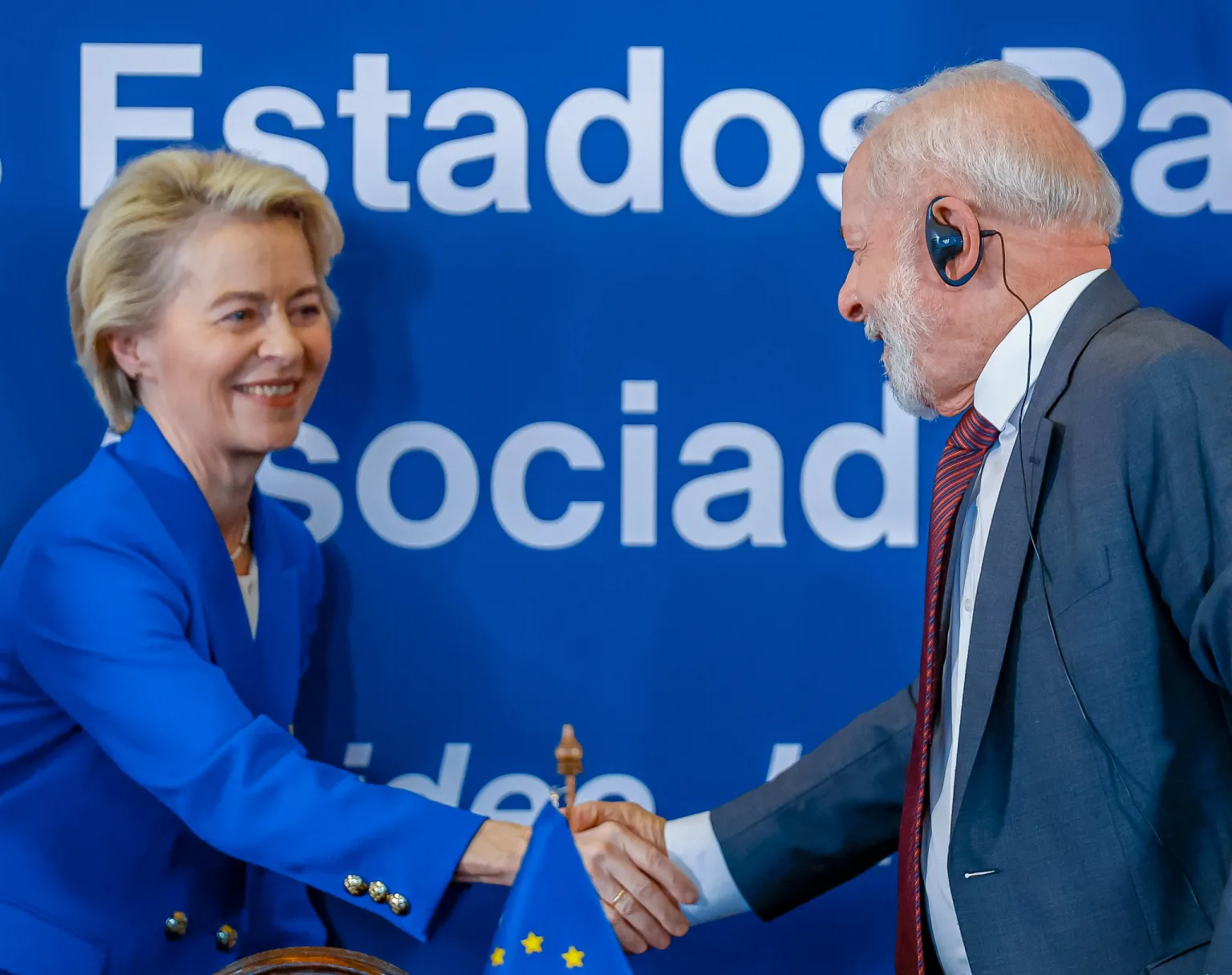 O presidente Lula durante reunião com a presidenta da Comissão Europeia, Ursula von der Leyen. Foto: Ricardo Stuckert / PR O presidente Lula durante reunião com a presidenta da Comissão Europeia, Ursula von der Leyen. Foto: Ricardo Stuckert / PR